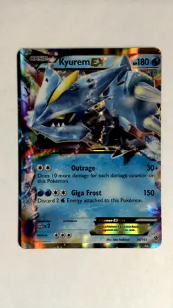 Pokemon Kyurem EX 30/101 Plasma Blast Error Miscut - Image 1
