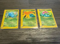 Venusaur & Bulbasaur Expedition Base Vintage Pokemon Cards. #67, 94, 95 of 165. - Image 1