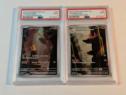 PSA 9 - Pokemon SV 151 Charmander and Charmeleon Duo - Image 1