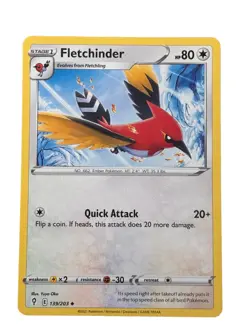 New: 2021 Pokemon TCG Fletchinder 139 Evolving Skies Regular Uncommon - Image 1