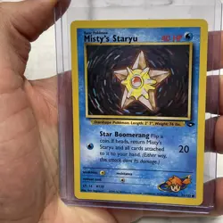 Misty's Staryu 92/132 Gym Challenge Pokemon Card WOTC NM Near Mint Vintage TCG - Image 1