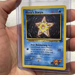 Misty's Staryu 92/132 Gym Challenge Pokemon Card WOTC NM Near Mint Vintage TCG - Image 2