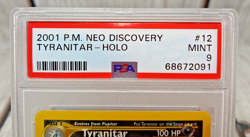 2001 Pokemon Neo Discovery Tyranitar Holo #12/75 PSA 9 Mint - Vintage WOTC - Image 2