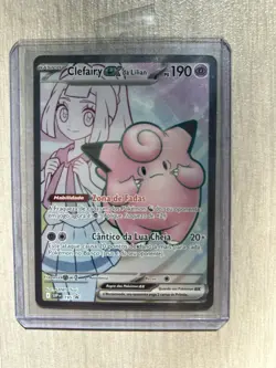 Lillie’s Clefairy Ex Pokemon Black Star Promo # 195 NM Near Mint English - Image 1