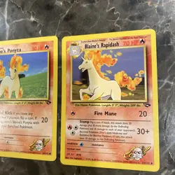 Pokemon TCG Blaine’s Ponyta And Rapidash 33/132 64/132 - Image 2