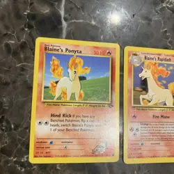 Pokemon TCG Blaine’s Ponyta And Rapidash 33/132 64/132 - Image 3