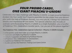Pokemon TCG Celebrations Special Collection Box Pikachu V-Union NEW SEALED B1S3 820650809156 - Image 4