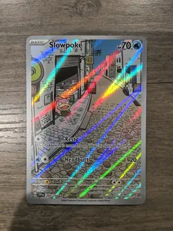 Pokemon Slowpoke 204/198 Illustration Rare Scarlet & Violet Base Set Full Art NM - Image 1