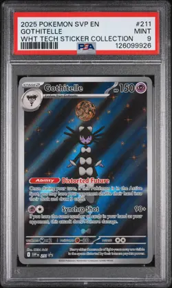 2025 POKEMON SVP EN-SV BLACK STAR PROMO #211 GOTHITELLE PSA 9 - Image 1