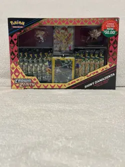 Pokemon TCG: Shiny Zamazenta Crown Zenith Premium Figure Collection (NEW/SEALED) - Image 1