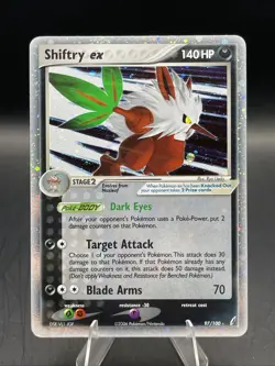 Pokemon TCG Shiftry ex 97/108 Power Keepers Holo Rare - Image 1
