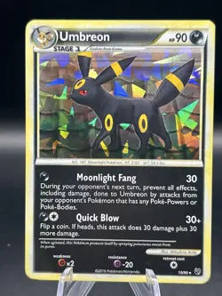 Pokemon TCG Umbreon Cracked Ice Holo Undaunted 10/90 - Image 1
