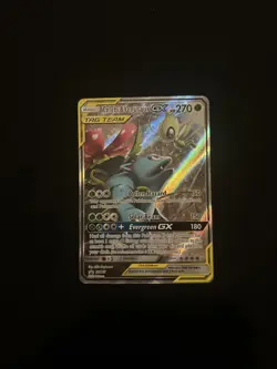 Pokemon TCG Celebi & Venusaur GX SM167 Sun & Moon Promo Tag Team - Image 1