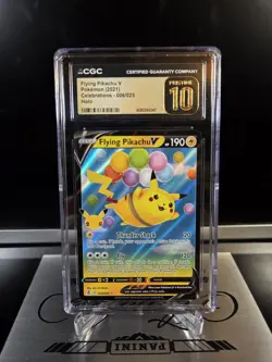 Pokemon: Flying Pikachu V, Celebrations (2021), CGC PRISTINE 10!!!! - Image 1