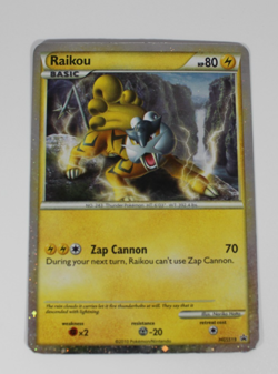 Pokemon TCG Raikou HGSS19 Black Star Promo Holo Moderately Played - Image 1
