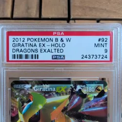 2012 Pokemon Black & White Dragons Exalted GIRATINA EX Holo 92/124 - PSA 9 Mint - Image 5