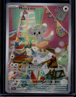 Pokemon TCG Temporal Forces #182/162 Minccino Illustration Rare Holofoil - Image 1