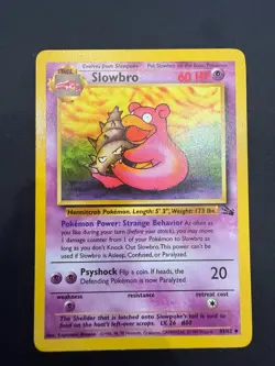 Pokemon TCG Slowbro Fossil 43/62 Regular Near Mint! - Image 1