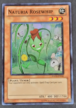 Yugioh TCG -Naturia Rosewhip - HA02-EN041 - NM - Hidden Arsenal 2 - Monster 2010 - Image 1
