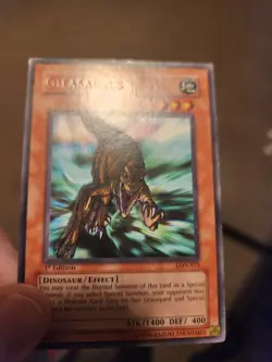 Yu-Gi-Oh Gilasaurus Misprint No Ink Name Error - LON-071 1st Edition, MP - Image 4