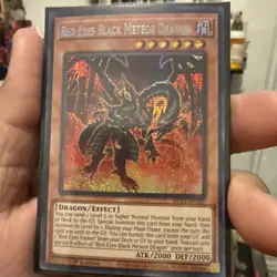 Yugioh Red-Eyes Black Meteor Dragon MP24-EN107 Prismatic Secret Rare 1st Ed - Image 1