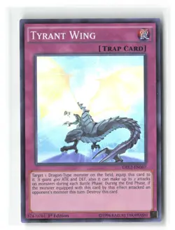 Tyrant Wing DRL2-EN007 Super Rare 1st Edition Yu-Gi-Oh! - Image 1