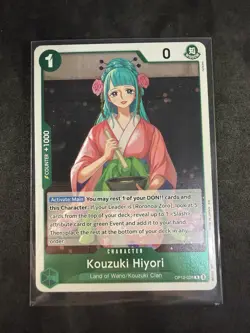 One Piece CCG Kouzuki Hiyori Legacy Of The Master R Foil Card OP12-028 NM - Image 1