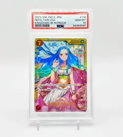 Nefeltari Vivi OP04-118 PSA 10 GEM MINT One Piece Kingdoms Alt Art Japanese - Image 1