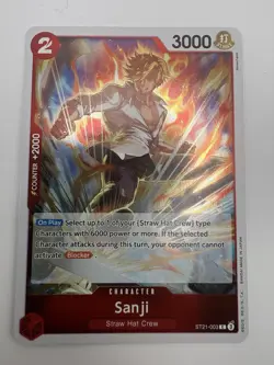 Sanji ST21-003 One Piece CCG OP C Holo Foil - English - NM - Image 1