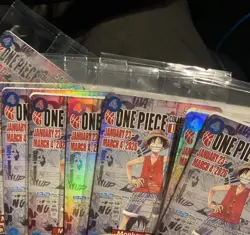 2x One Piece College Basketball US Voyage Luffy Card IN HAND - MINT - UNOPENED - Image 3