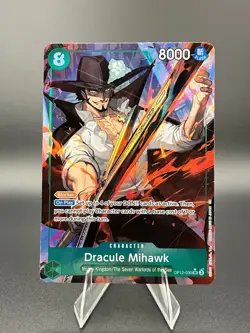Dracule Mihawk OP12-030 SR Alt Art Legacy of the Master One Piece CCG English - Image 1