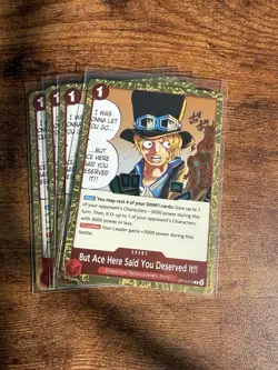 But Ace Here Said Playset - OP13-019 x4 - Carrying On His Will - One Piece TCG - Image 1