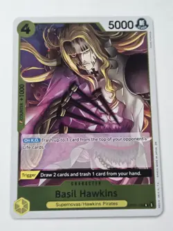 Basil Hawkins OP10-109 Rare ONE PIECE TCG OP10 Royal Blood ENGLISH NM/M - Image 1