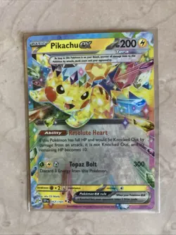 Pikachu EX Holo Double Rare Card 57/191 SV Surging Sparks Series Mint Condition - Image 1