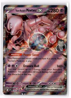Team Rocket's Mewtwo ex 205 SV: Scarlet & Violet Promo Cards Holofoil NM - Image 1