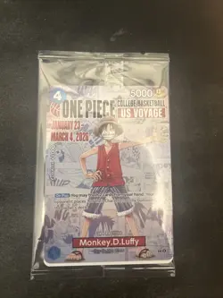Limited Edition Monkey D. Luffy , One Peice College Basketball Trading Card - Image 1