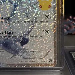 Pokemon TCG Reshiram Full Art 25th Anniversary Celebrations Card 113/114 #2 - Image 4
