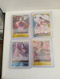 One Piece tcg Boa 2 SR, L, R lot 4 cards. the azure seas seven. mint - Image 1