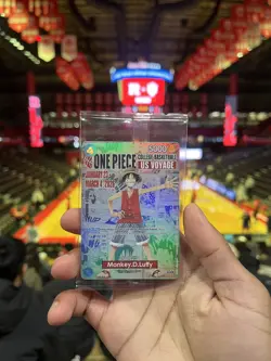One Piece Monkey D. Luffy US College Basketball Promo Card RUTGERS 01/23 IN HAND - Image 4