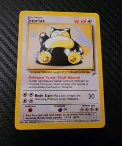 Snorlax 30/130 Base Set 2 Pokemon Trading Card Game Rare 1999-2000 WOTC LP NICE - Image 1
