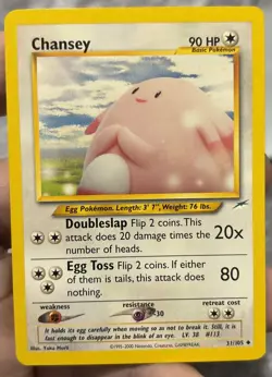 Chansey 31/105 Uncommon Neo Destiny Unlimited Pokemon Card TCG NM-LP - Image 1