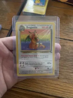 Pokemon Dragonite 19/62 Fossil Regular Rare English Unlimited Card - Image 1
