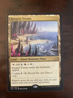 MTG Raugrin Triome Ikoria: Lair of Behemoths 251/274 Regular Rare Card -LP - Image 1