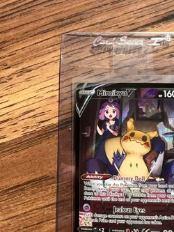 CLEAN Pokemon TCG Mimikyu v Holo Ultra Rare Card TG16/TG30 Brilliant Stars - Image 2