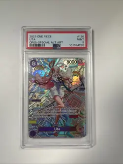 Graded 2023 Uta OP-05-SPECIALTY Alt Art English One Piece Card - Image 1