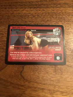 Skirt the Issue WWE Raw Deal card Stacy Keibler in dress pic - Image 1
