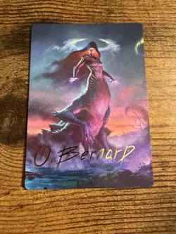 MTG Lorwyn Eclipsed Art Series Card GOLD AUTO Stamped Moonshadow Bernard! - Image 1