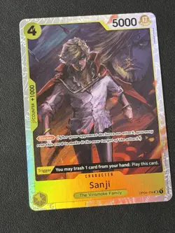 Sanji OP04-104 SR Kingdoms of Intrigue One Piece Card Game TCG English - Image 1