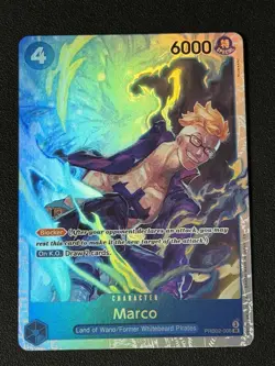 One Piece Card Game Marco PRB02-008 Super Rare NM English - Image 1
