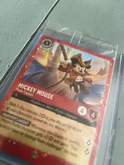Mickey Mouse Pirate Captain 18/P2 Lorcana Promo Foil Card Holo Sealed NEW SSP - Image 3
